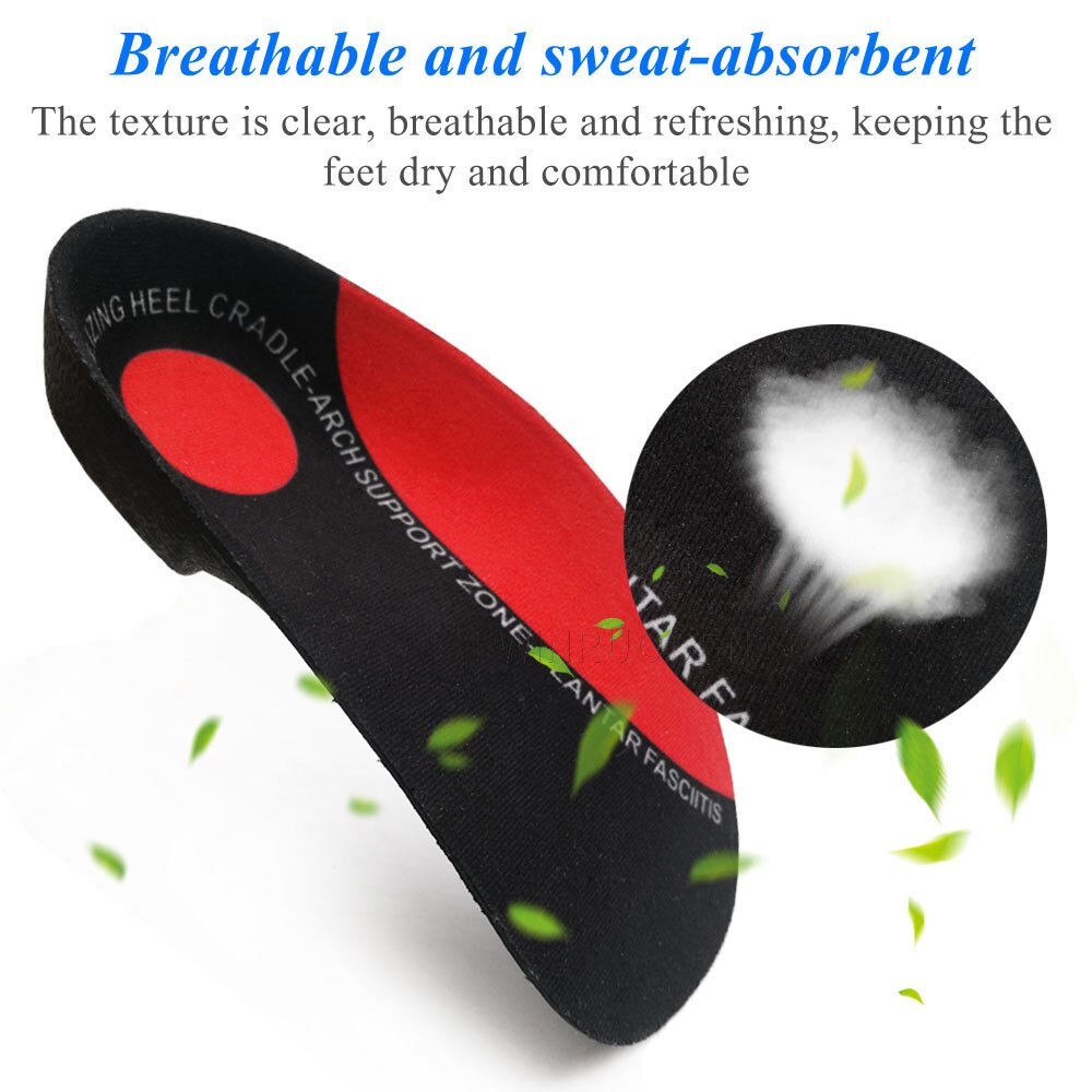 EVA Arch Support Flat Foot Health orthopedic Insoles for feet men and women OX Leg pads insert insoles for feet
