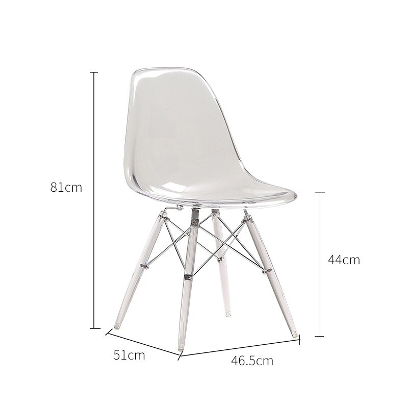 K-STAR Transparent Stuhl Nordic Esstisch und Stuhl Einfache Kunststoff Stuhl Kreative Freizeit Pc Kaffee Stuhl