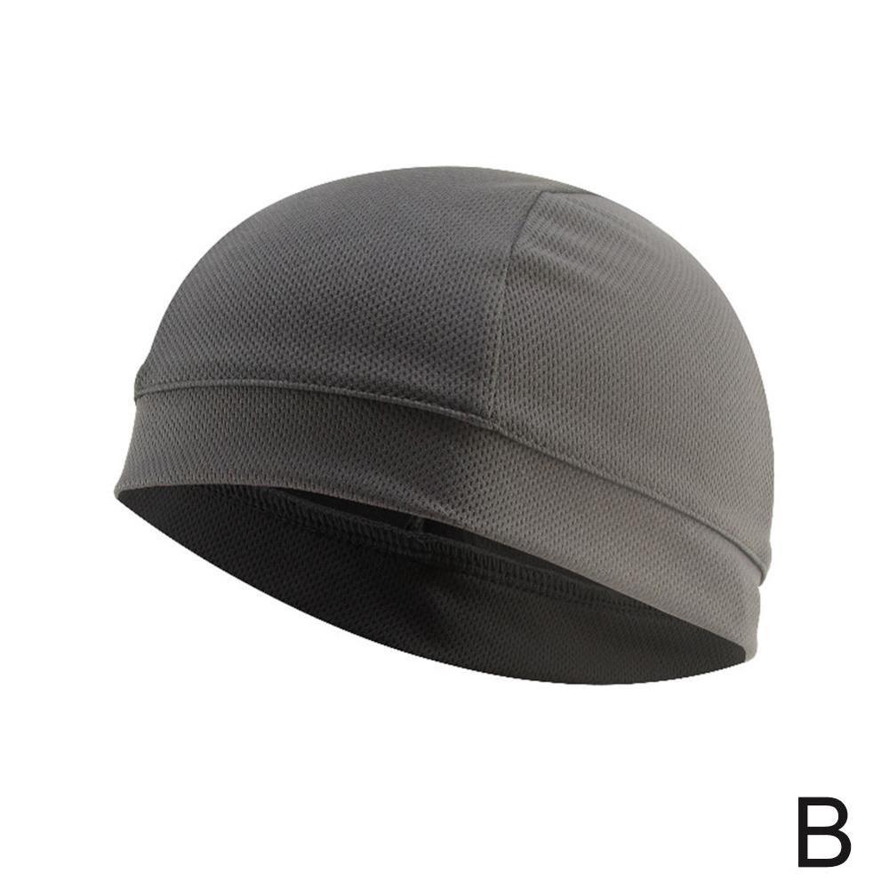 Motorhelm schedel binnenmuts coolmax hoed snel drogend ademende hoed racepet onder helm muts motorcrosshelm: B