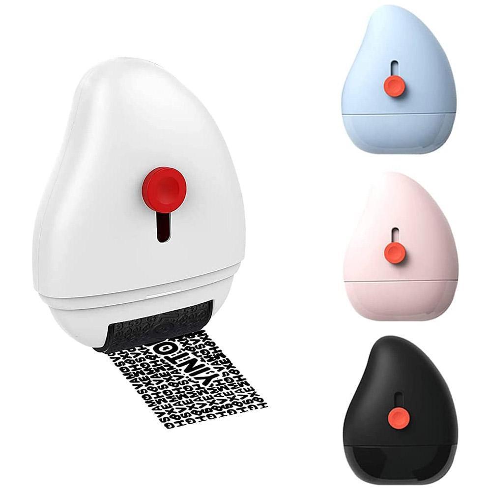 Self-Inking Identity Theft Protection Roller Stamp For Privacy Confidential Data Guard Your ID For Courier And Documents