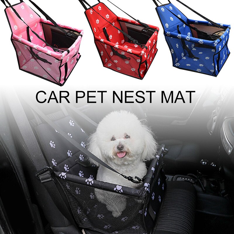 Pet Dog Car Carrier Seat Bag Waterproof Basket Folding Hammock Pet Carriers Bag For Small Cat Dog Safety Travelling Basket