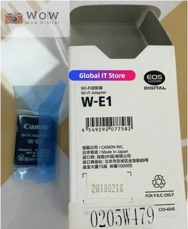 Original Canon Wifi Adapter W-E1 for Phone For Computer For Canon EOS 7D Mark II, EOS 5DSR 5DS