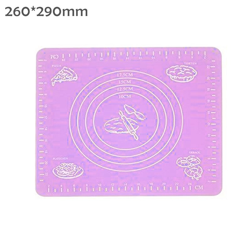 1PC Silicone Baking Mats Sheet Pizza Non-Stick Maker Holder Pastry Kitchen Gadgets Dough Rolling Pin Mat Bakeware Accessories