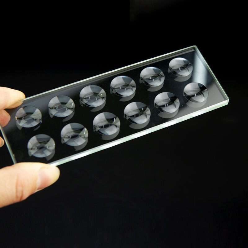 10MM Thickness Circular Concave Cavity Biological Microscope Slide Optical Glass Multiple Wells Optional