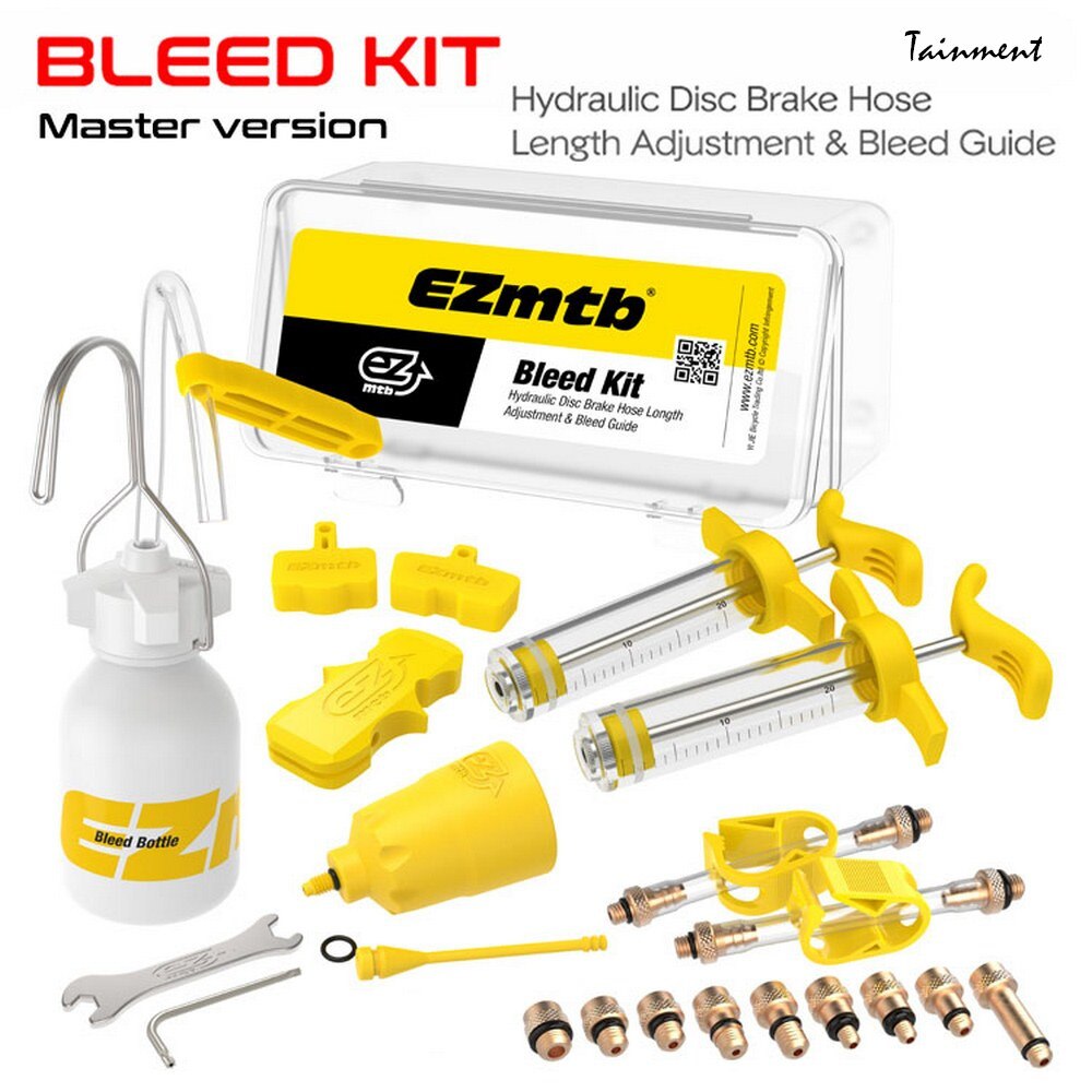 Universal Bicycle Hydraulic Disc Brake Bleed Kit Bike Tool Kit Suitable for Magura &amp; Hope&amp; Tektro &amp; Sram &amp; Avid &amp; Mula &amp; Hayes: Premium Edition