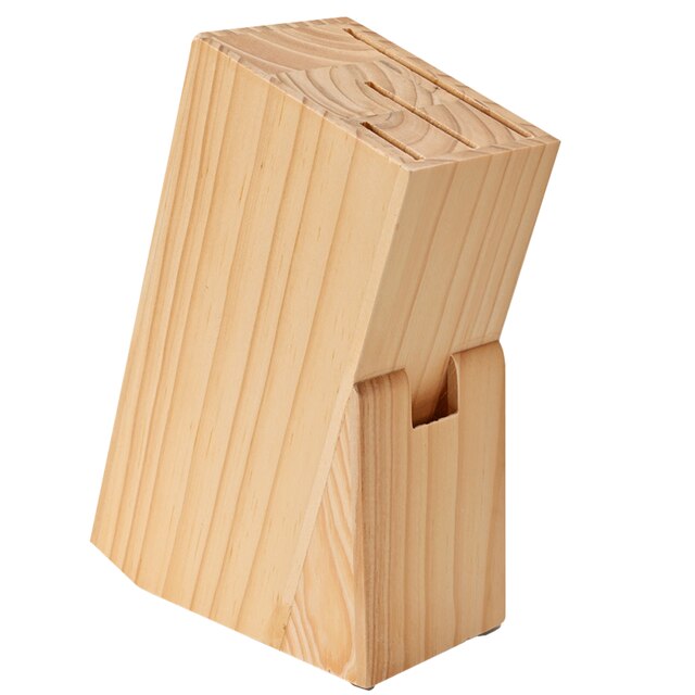 RZD Japanese Cooking Knives Set Chef 8'' Inch Santoku Chopping Utility Knife Holder Wooden Stand Storage Save Space Kitchen Tool: F 1 knife stand