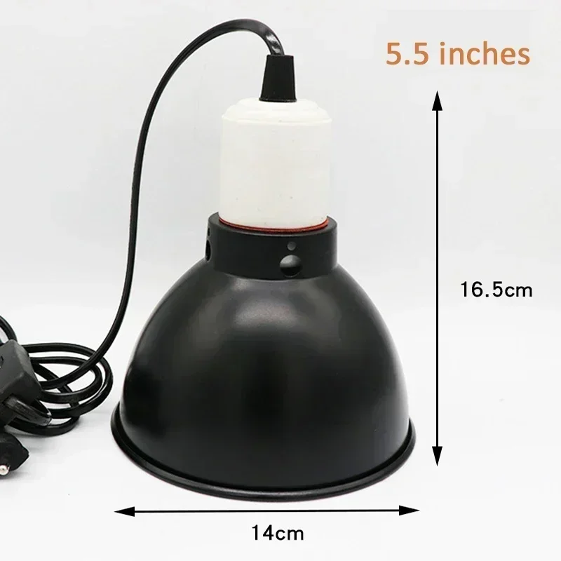 300W E27 Reptiel Lamp Set Verlichting 100-240V UVB Verwarming Lamp Beugel Huisdier Gloeilamp Beugel lampenkap Emissie Lampen Reptiel: SCARLET