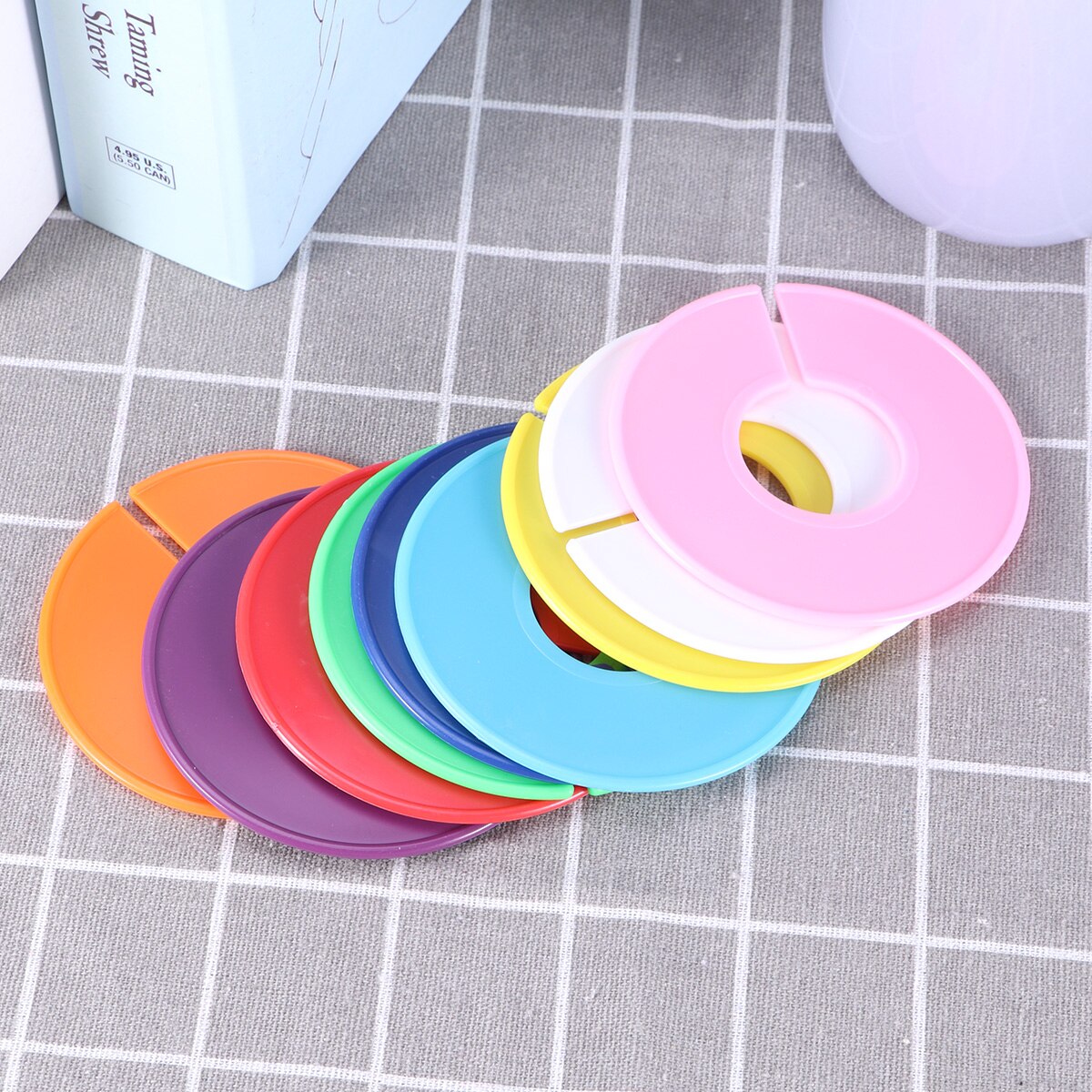 Clothes Size Dividers Plastic Round Size Dispaly Clothing Hanger Circle for Home Store Shopping Mall