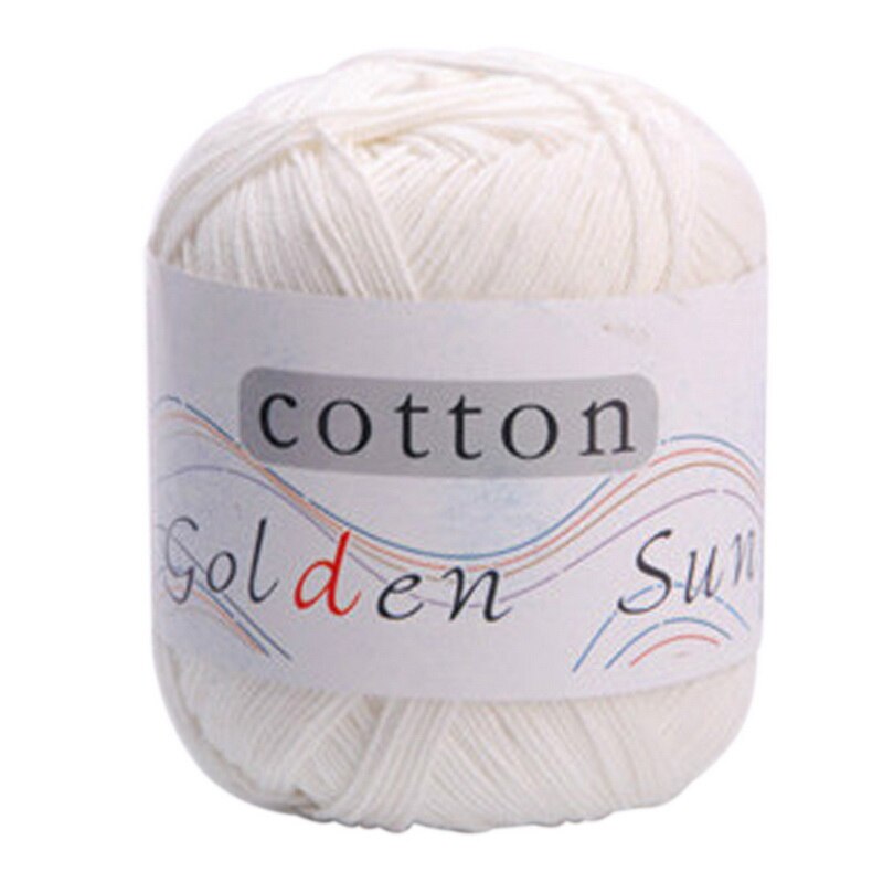 27Colors Warm DIY Milk Cotton Wool Baby Kids Wool For Knitting Children Hand Knitted Soft Knit Blanket Crochet Yarn: white