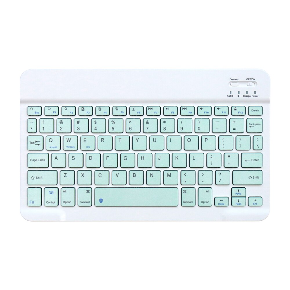 Bluetooth-compatible Keyboard For iPad Tablet For HuaWei Matepad Lenovo Wireless Keyboard For iPad IOS Samsung Xiaomi Android: Green