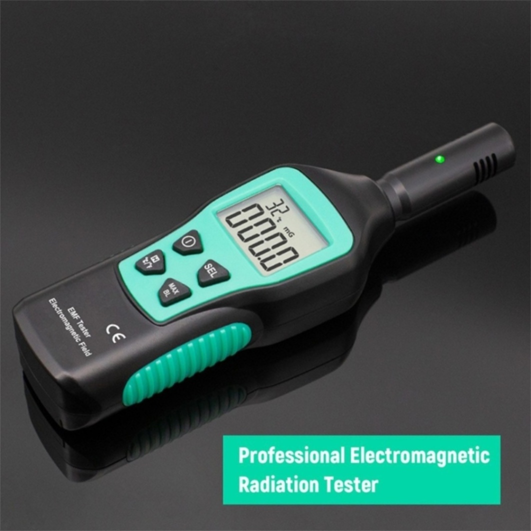 EMF Tester Electromagnetic Radiation Meter High Precision Detector Wave Monitor with LCD Display Screen