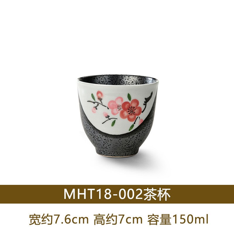 150ml japanska koppar tekopp vinglas stengods keramik restaurang vattenkopp med kopp kaffekopp: Mht 18-002