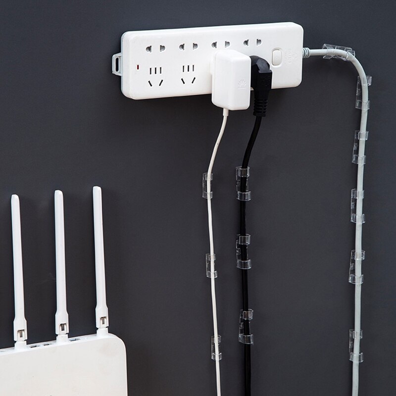 Universal Cable Organizer USB Cable Winder Wire Storage Manager Desktop Cable Management Clips Charging Data Line Cord Holder
