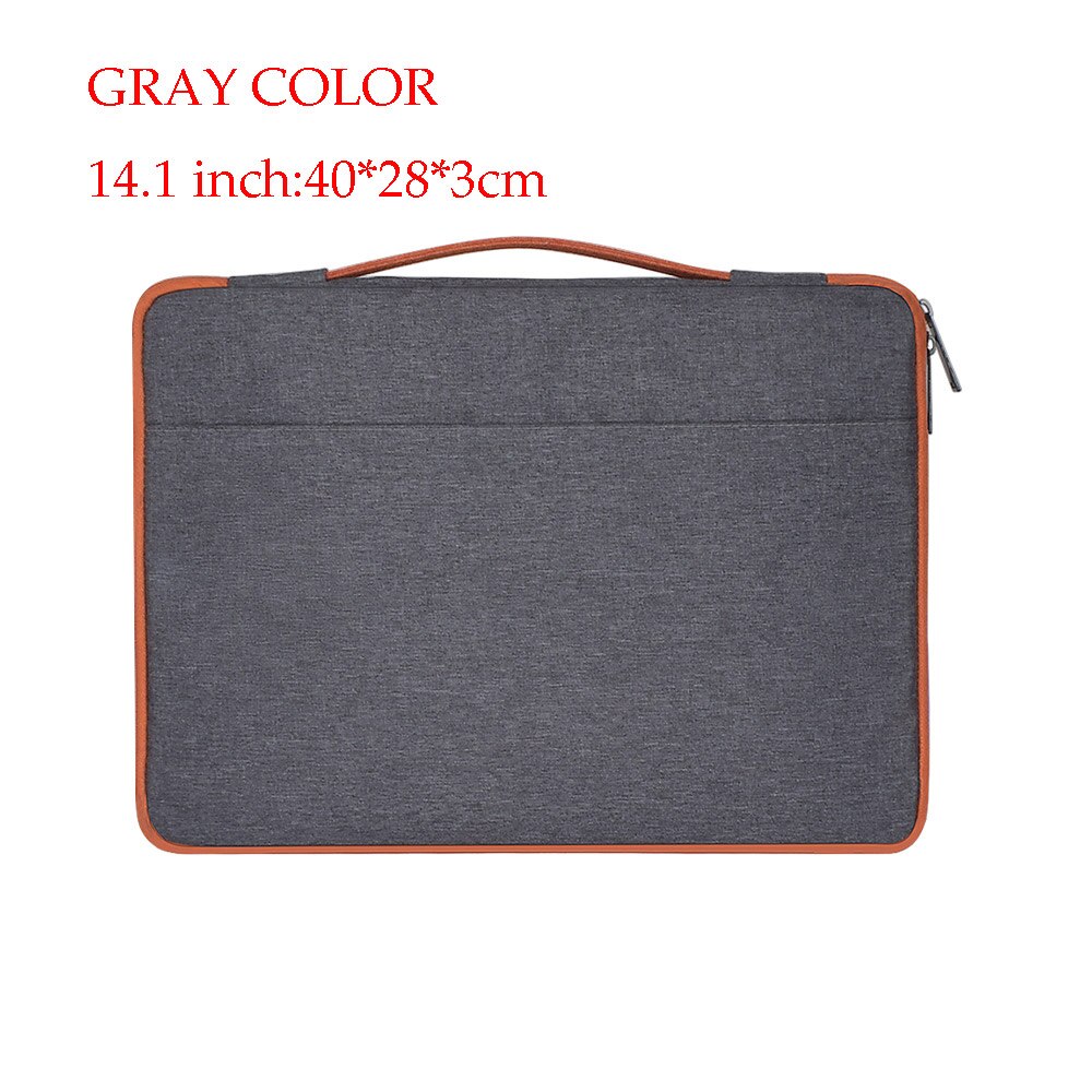 Casual Laptop Bag 13.3 14.1 15.6 inch Laptop Bag For MacBook Air Macbook Pro Waterproof Notebook Bag 13.3"15.6"": 14.1-deep gray