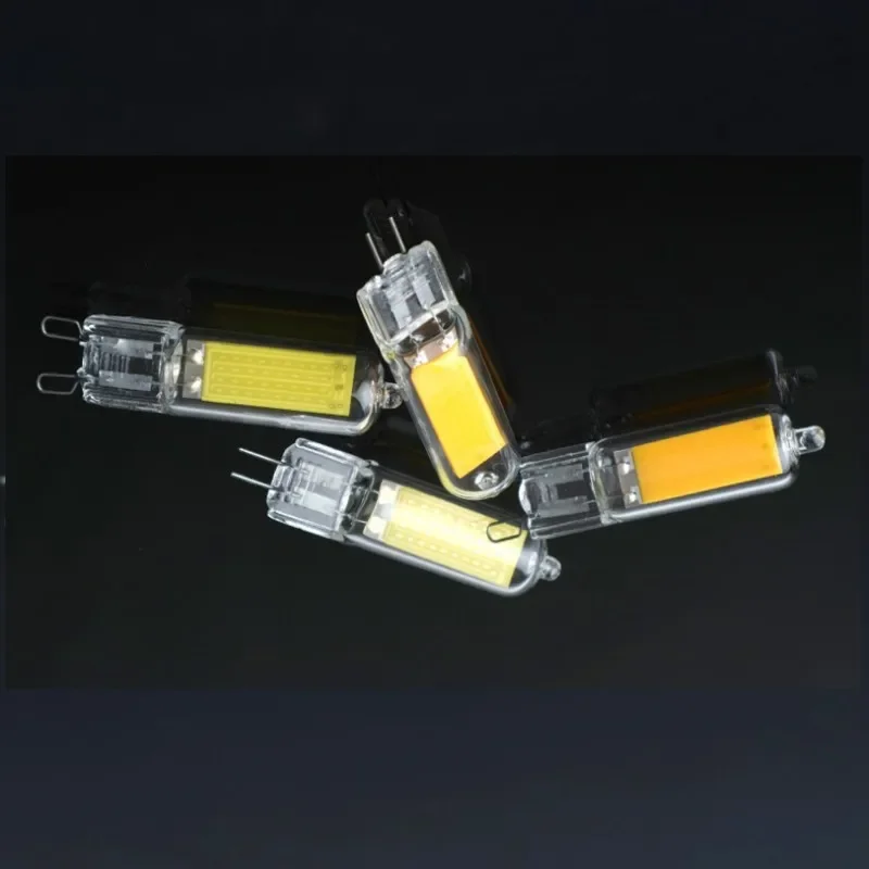 10Pcs Dimmable COB AC/DC12 220V 110V G4 LED Bulb 7W 9W 12W 15W G4 lamp Replace Traditional of Halogen Bulb for Chandelier