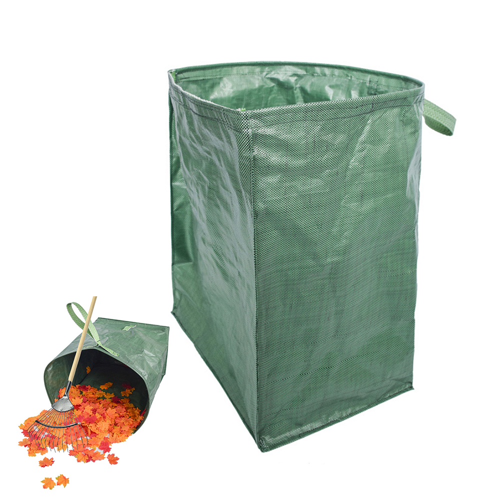 Haven løvfældende rengøringspose tunge grønne blade opbevaringspose arrangør udendørs genanvendelig holdbar affaldspose