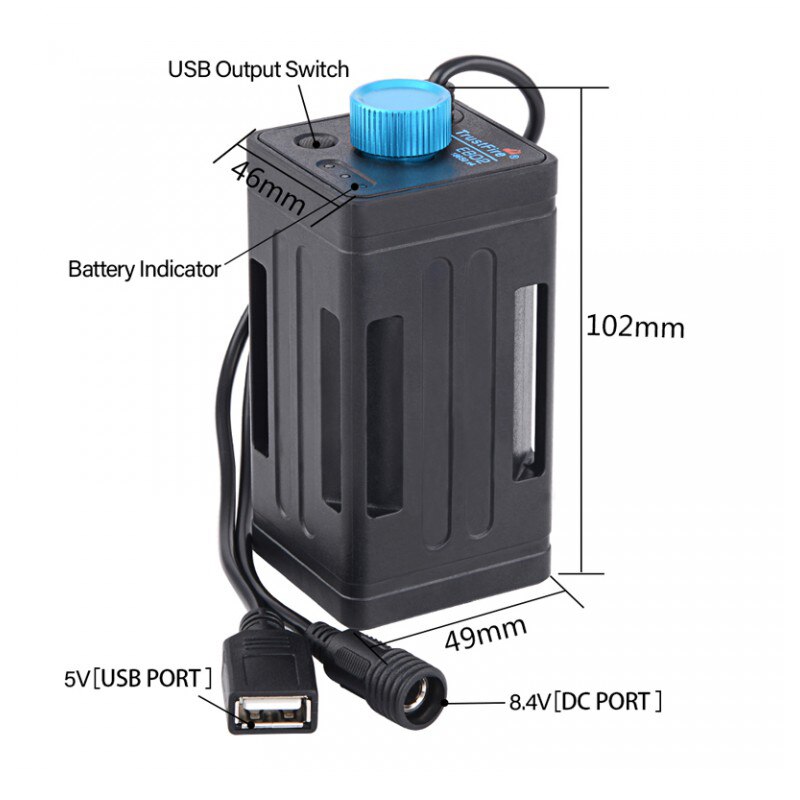 TrustFire EB02 Bicycle Mobile Power Box ( 4 x 18650 )