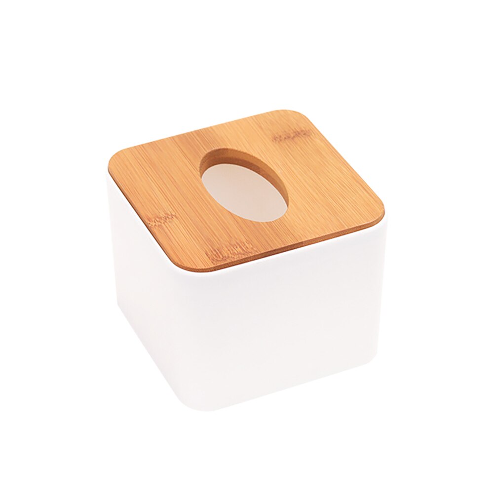 Walnut wood tissue box home paper table desktop storage box simple living room tissue box: C5799-1A-1C