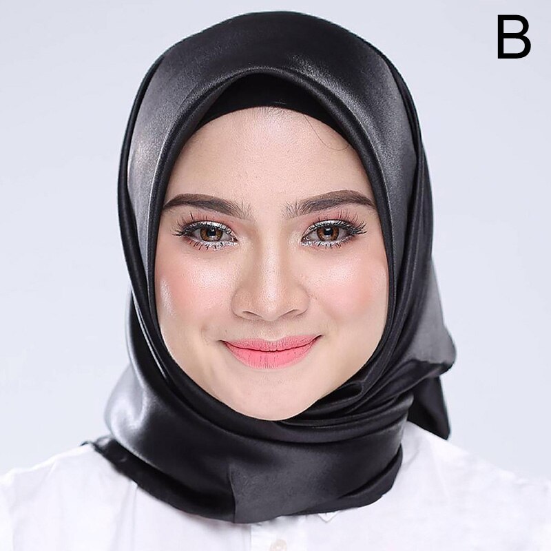 QBSM 4 Stuks 35 ''Satijnen Hoofddoek Zijde Gevoel Nek Sjaals Haar Wrap Voor Slapen Grote Vierkante Hoofddoek voor Vrouwen