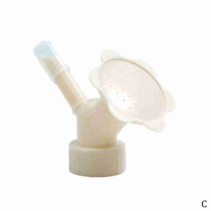 2 In1 Sprinkler Hoofd Watering Sprinkler Nozzle Voor Bloem Irrigatie Blikjes Plant Tool Watering Waterers Fles Strooi: Beige