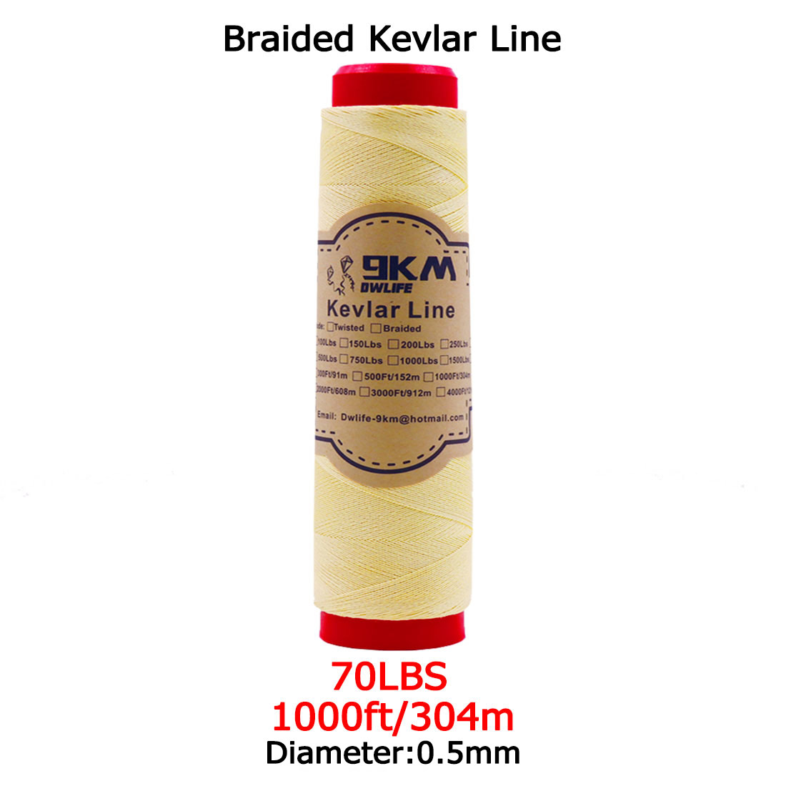 Línea de Kevlar trenzada de 0,4 ~ 3,5mm, línea de asistencia para pesca, alta resistencia a la tracción, cuerda para cometa voladora, Camping, senderismo, cable para exteriores