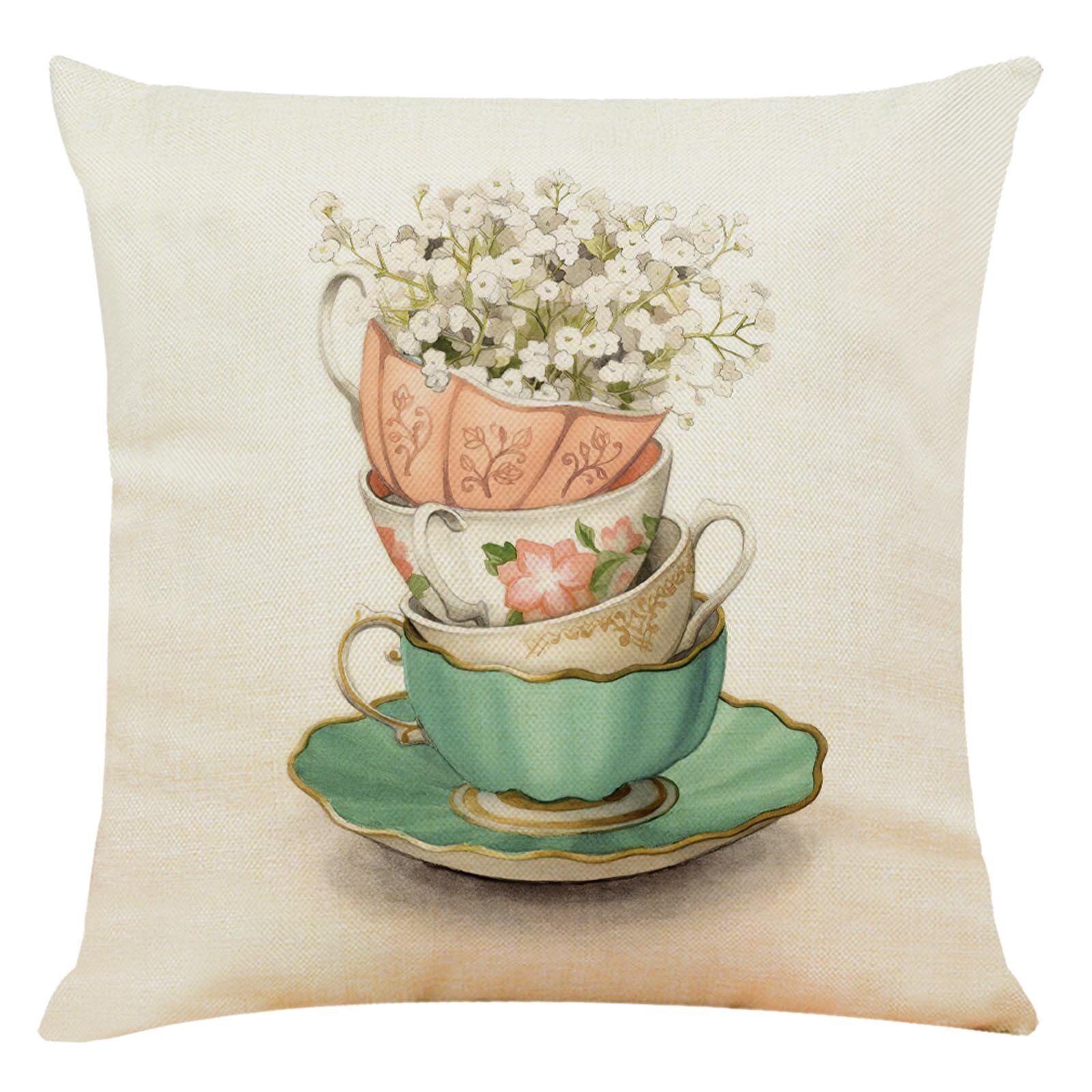 Bloemen Life Tree Katoen Linnen Sofa Taille Kussenhoes Kussensloop Home Decor Goedkoper Kussensloop Rome Decor: D