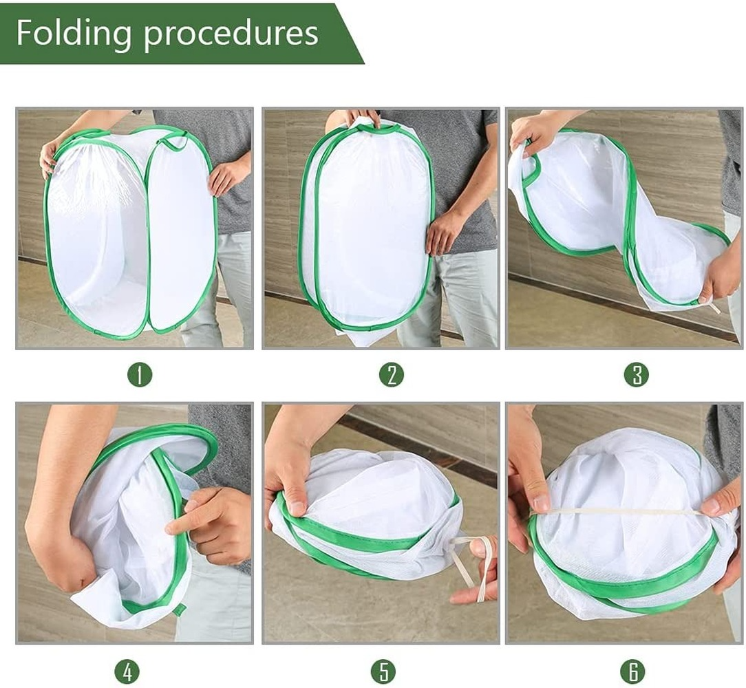 24/36 Inches Tall Insect and Butterfly Habitat Cage, Monarch Butterfly Garden House Kit for Caterpillars Pop-up Outdoor