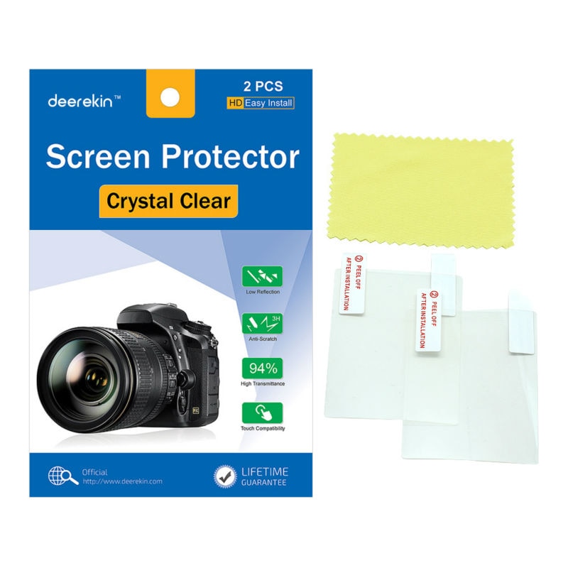 2x Deerekin LCD Screen Protector Beschermende Film voor Olympus TG-870 TG-860 TG-850 TG-6 TG-5 TG-4 TG-3 TG870 TG860 TG5 TG4 TG3