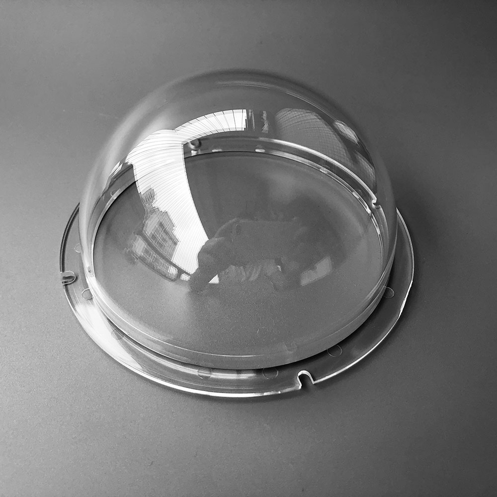 4.5 tum 115 x 57mm akryl plexiglas klar kupol säkerhet cctv kamerahus halvcirkelformigt kamerafodral vattentätt skyddsskydd