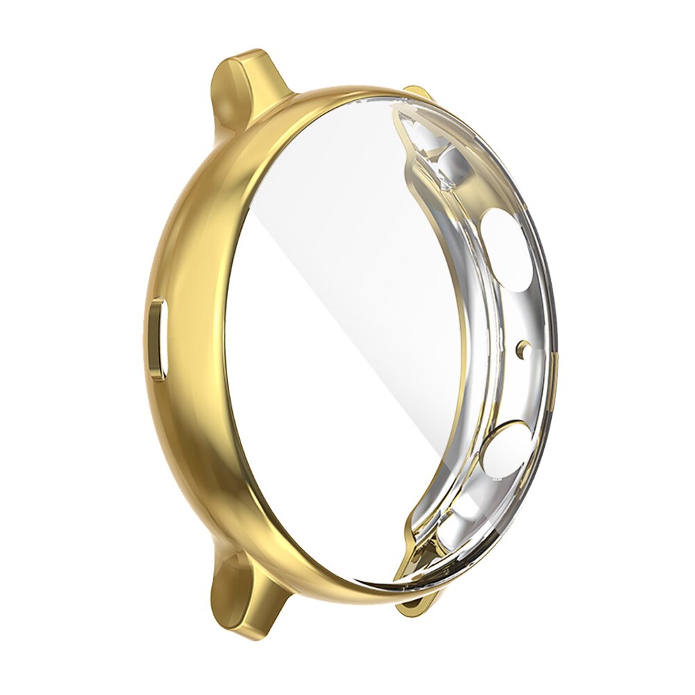 Til samsung galaxy watch active 2 etui 40mm 44mm active 2 cover sm -r820/r830 bumper skærmbeskytter soft tpu shell tilbehør: Guld / For aktive 2 44mm