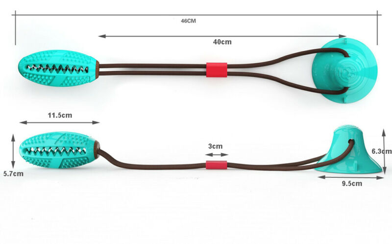 Huisdier Molaire Beet Speelgoed Chew Speelgoed Vloer Zuignap Hond Chew Tug Toy Tand Schoon Bal