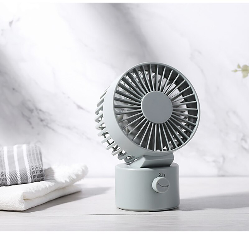 Mini USB Desk Fan Better Cooling Perfect,Strong Airflow Whisper Quiet Portable Fan for Desktop Office Table,2 Speeds: D