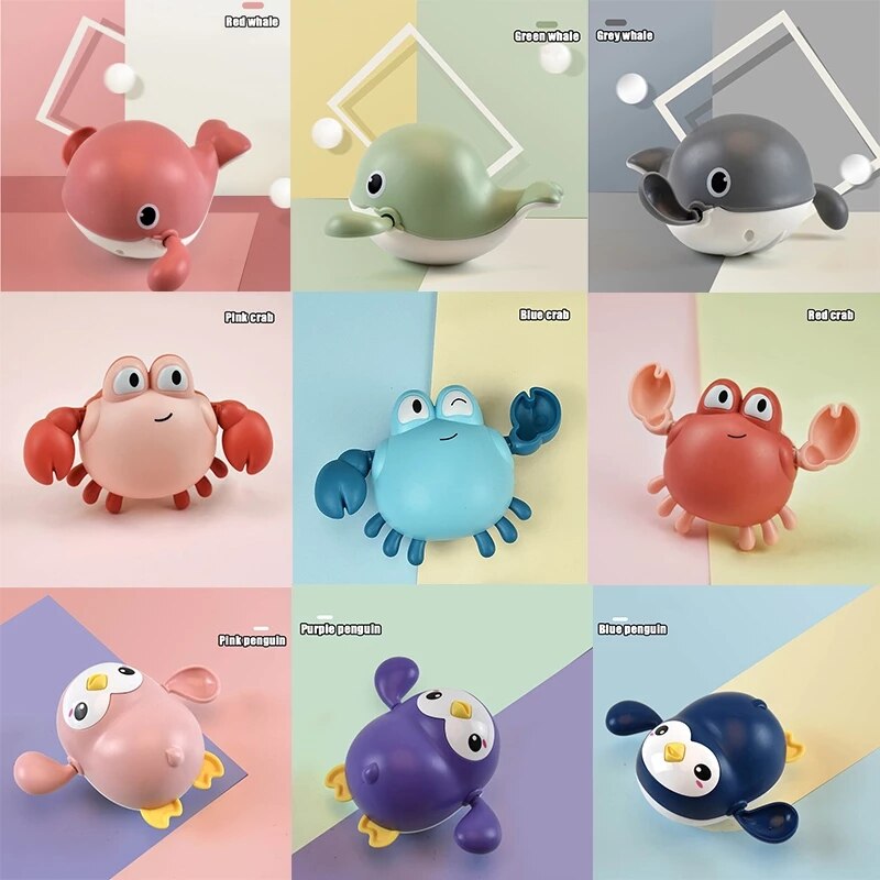 ASWJ Baby Bath Toy Water Game Spray Shower Elephant Mushroom Model Pipeline Faucet For Kid Swimming Bathroom Bird Tree House Set: 3 PCS random color