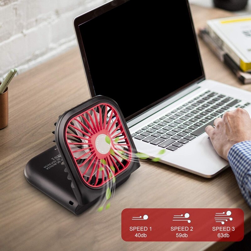 Draagbare Mini Ventilator Usb Oplaadbare Handheld Fan Verstelbare Desktop Fan Luchtkoeler Voor Thuis Bureau Outdoor Reizen