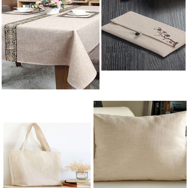 Raw Fabric Patchwork Painting Hemp Cotton Linen Cloth Sewing Curtain Textile Quilting DIY Handmade Per Half Meter