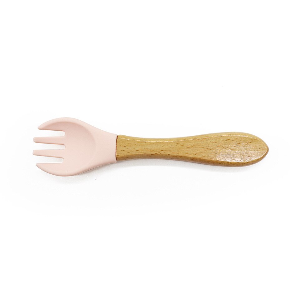 Natural 100% Food Grade Forks Easy To Rinse Weaning Unbreakable Rubber Fork Dishwasher Safe Feeding: A