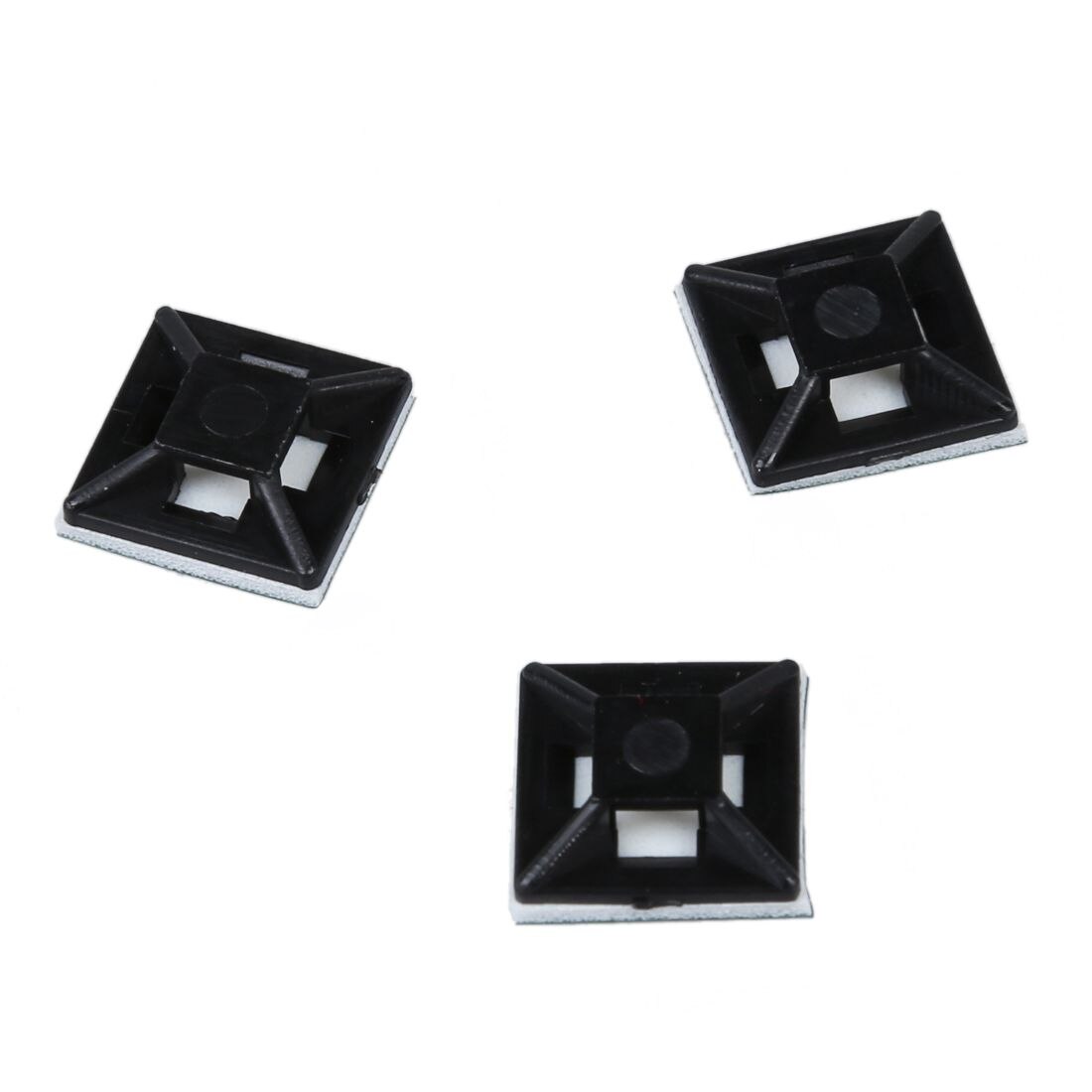 13mm x 13mm kunststof kabelbinders zelfklevend zwart 100 stuks