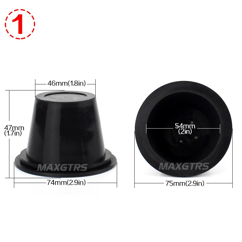 1x hid led koplamp auto stofkap rubber waterdicht stofdicht afdichting koplampkap auto styling accessoires doe-het-zelf retrofit werk: 1