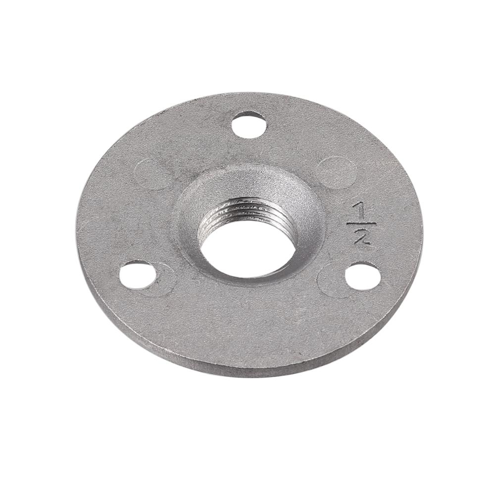PROSTER 10 stücke für Temperguss Aluminium Legierung Rohr Armaturen Zauberstab Boden Flansch Rostigen Industrie 1/2 &quot;3/4” 1 ”BSP Silber Grau