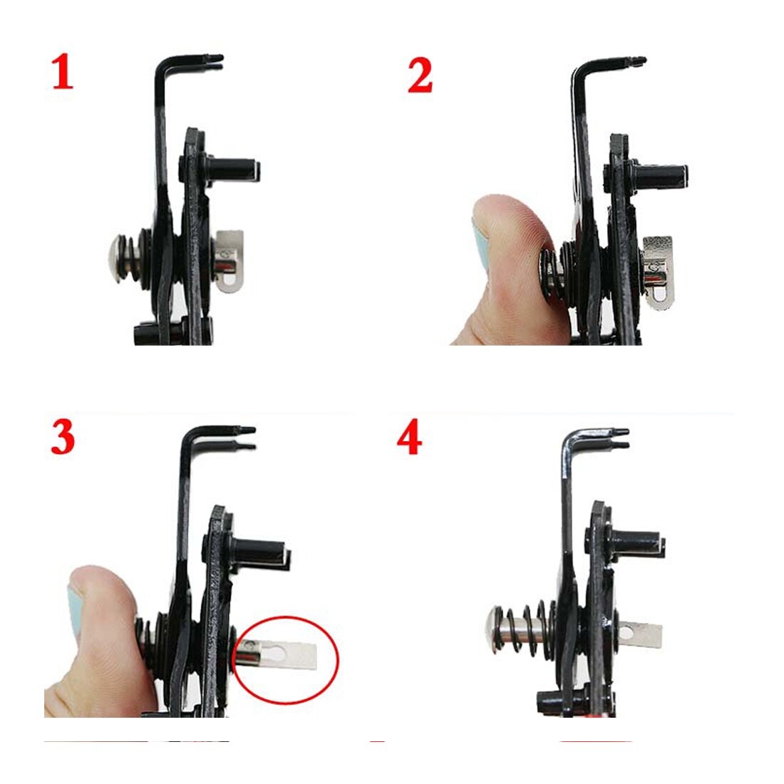 Alicates de anillo a presión multifunción herramienta de alicates multifunción herramienta externa interna para quitar anillos alicate de Circlip de retención con 3 cabezales de abrazadera