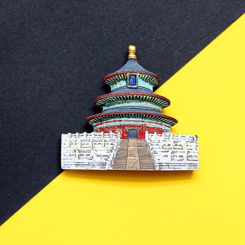 3d tourism commemorating fridge magnets great wall of Tiananmen Imperial Palace Beijing China Souvenirs collection: Temple of Heaven2