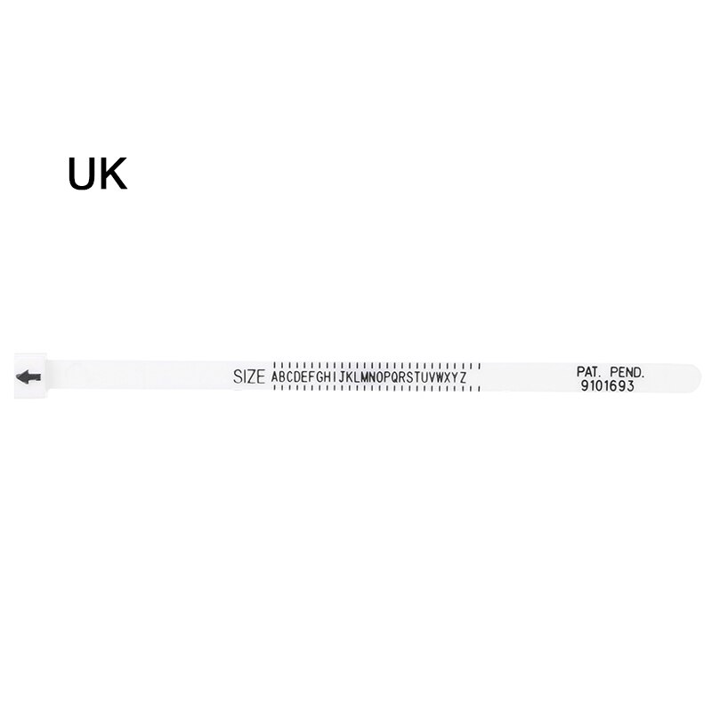 Multisizer Ring Sizing Tools Gauge UK Size A-Z US Sizes Ring Measurement Ring Sizer Rule Tools Jewelry Accessory Measurer: UK White