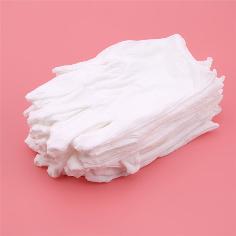 12 paires/pack Maison Poussière Nettoyage Gants Enfants Gants de Coton Blanc Danse Gant Enfants Blanc Gants D'étiquette Mince D'épaisseur Moyenne
