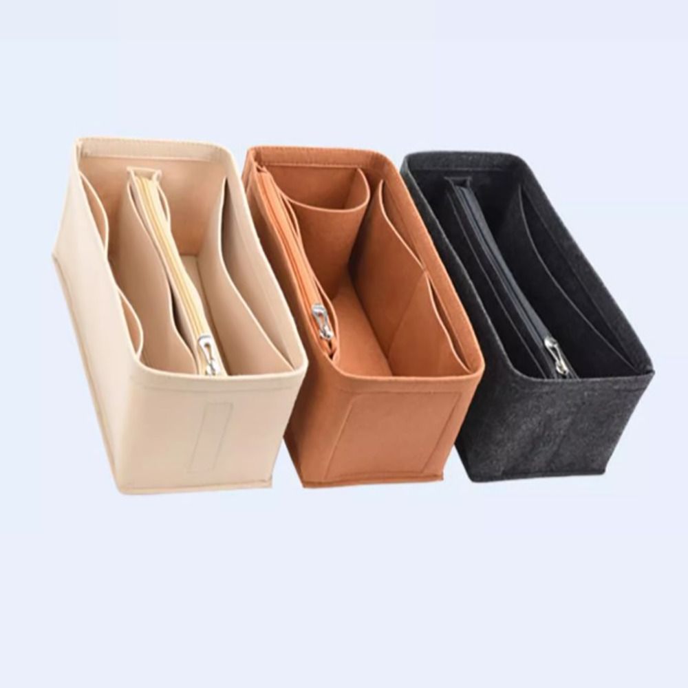 Felt Handbag Insert Bag Multi-Pocket Bag Support Purse Liner Portable Storage Organization Bag Organiser for Birkin25/30/35