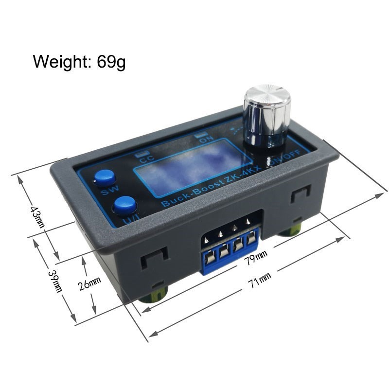 ZK-4KX ZK-5KX DCDC Buck Boost Converter DC CV 0.5-30V 4A 5V 6V 12V 24V Dimmable Power Module Dimmable Lab Power Supply