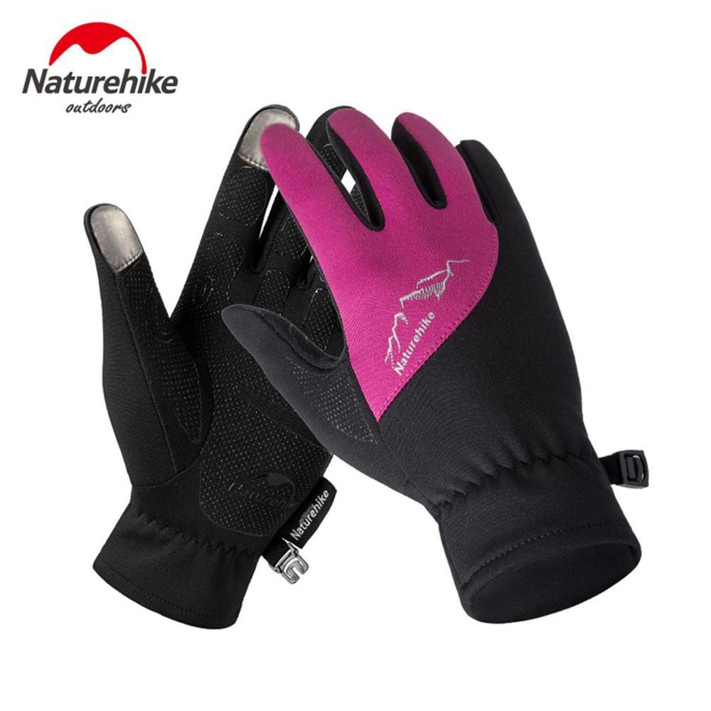 Naturehike Outdoor Sports Gloves Windproof Touch Screen Full Finger Gloves Men Women Men Climbing Cycling Safety Gloves: Default Title