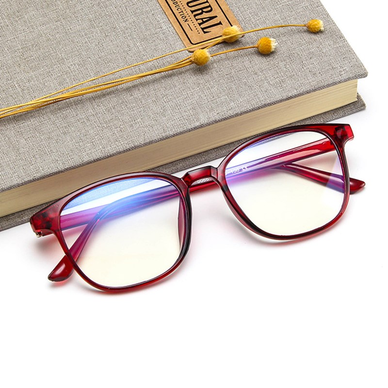 Vintage Square Anti-Blue Light Myopia Women Eyeglasses Plastic Glasses Frame Classic Men Computer Eye Glasses