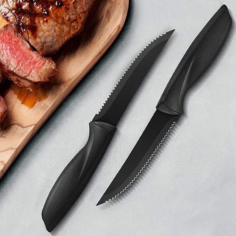 8-Piece Steak Knife Steak Knife Set Stainless Steel, Kitchen Steak Knife Set Sharp - Scratch Resistant &amp; Rust Proof
