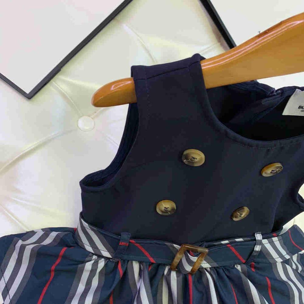 20 sommer engelsk stil baby børn tøj søde kjoler til pige kjole med skærf fest outfit