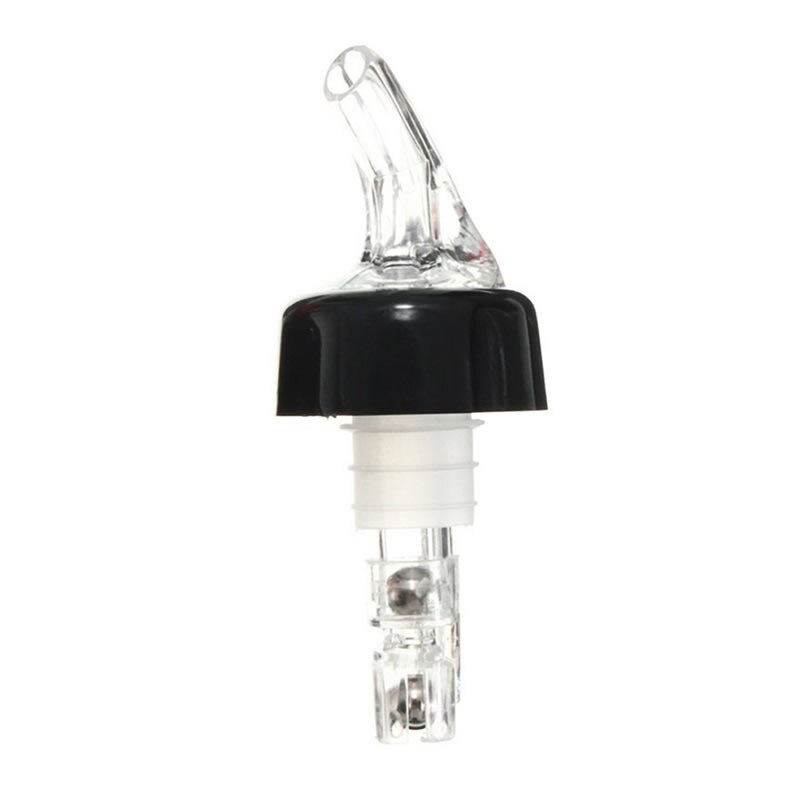 Obr 30ml mått sprit hällare alkohol vin dispenser whisky sprit olja vinflaska hällar lock pip propp mun dispenser: Vit